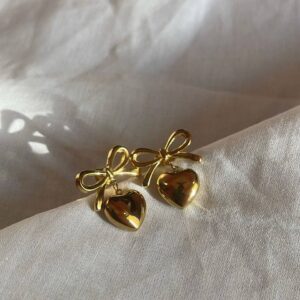 Luxe Bow & Love Earrings